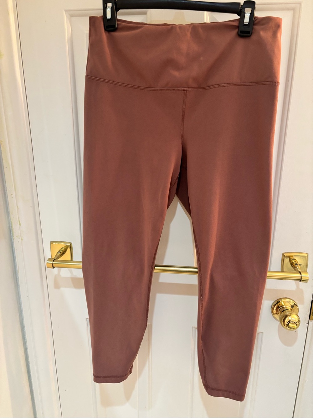 Yogalicious Women’s High-Waist Dusty Rose Brown Active Leggings